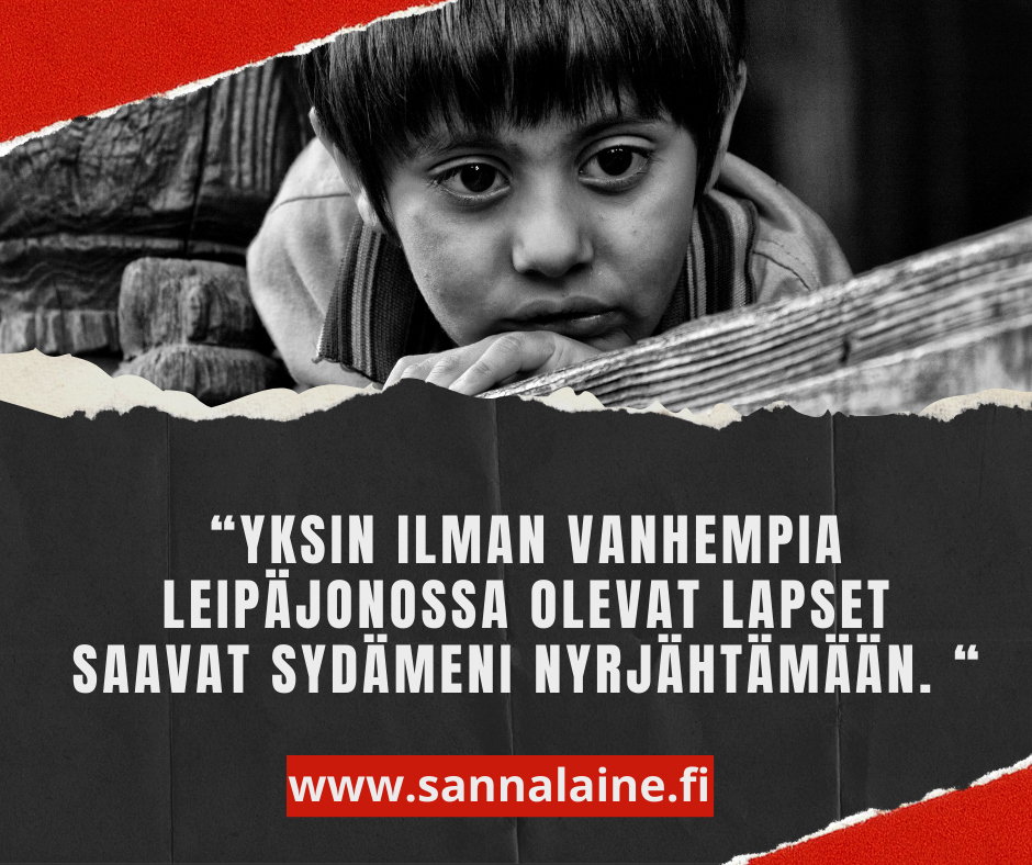 Köyhyys koskettaa – ei anneta lasten nähdä nälkää!