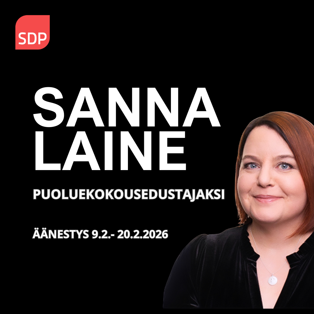 Olen ehdolla puoluekokousedustajaksi