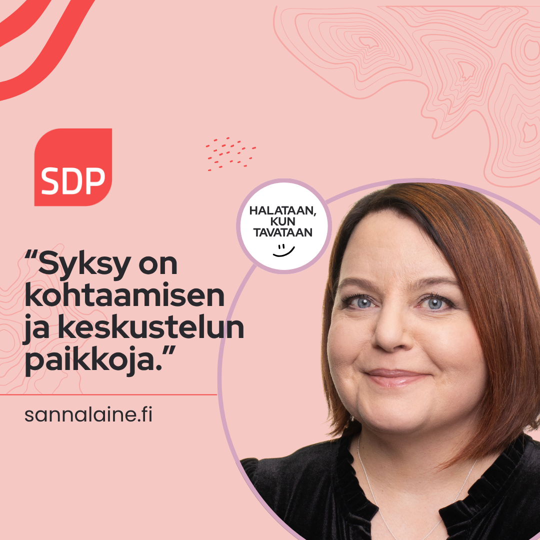 Syksy on kohtaamisen ja keskustelun aikaa